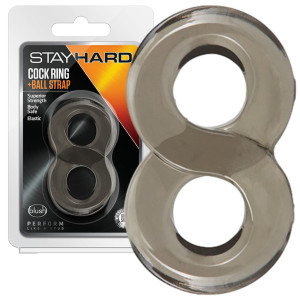 Blush STAY HARD COCK RING AND BALL STRAP - Pierścień uciskowy na penisa i jądra