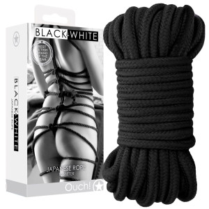 Ouch! Japanese Rope 10 meters  Lina do krępowania, Czarna