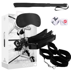 Bondage Belt Restraint System - Zestaw BDSM do niezwalania, Czarny