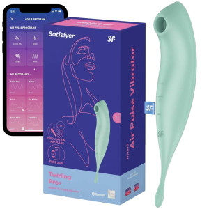 Satisfyer Twirling Pro Connect App -  Wielofunkcyjny wibrator do stymulacji punktowej i ciśnieniowej