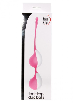 TEARDROP DUO BALLS PINK - Elegancka kulka gejszy