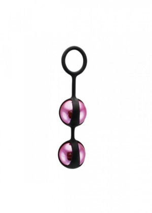 Toyz4Lovers DUO PLEASURE BALLS - Podwójne kulki gejszy z uchwytem