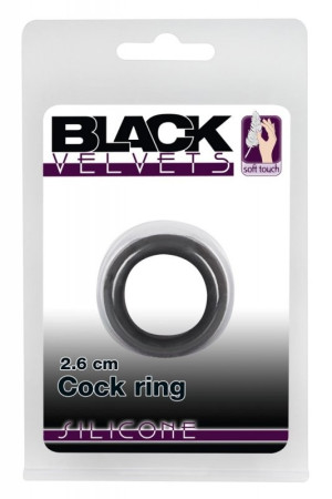 You2Toys BV Cock Ring 2,6cm - klasyczny pierścień erekcyjny, Czarny