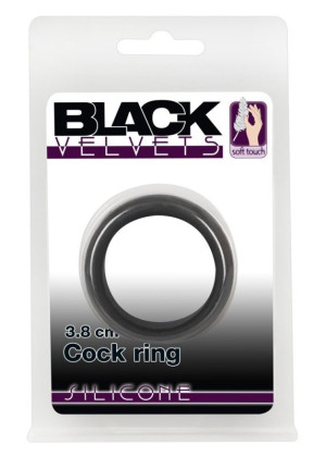 You2Toys BV Cock Ring 3,8cm - Klasyczny pierścień erekcyjny, Czarny