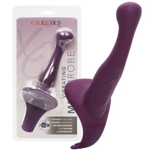 Calexotics HER ROYAL HARNESS ME2 PROBE VIBE - Samonośny Strap-On na USB, Fioletowy