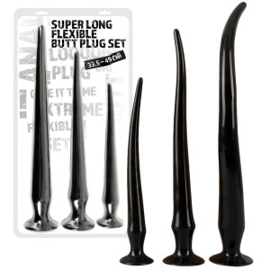 You2Toys Super Long Anal Plug Set - Zestaw długich korków analnych dla wymagających!