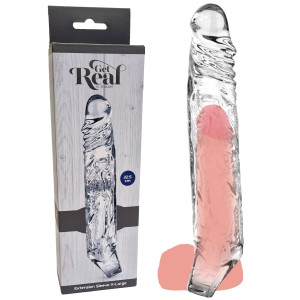 ToyJoy Extension Sleeve XLarge - Realistyczna przedłużka penisa, Przezroczysta