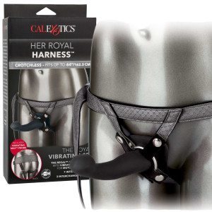 The Royal Vibrating Set - Designerski Strap-On ze stymulatorem łechtaczki