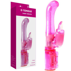 Różowy wibrator dopochwowy Tongue Os abs / tpe 14 cm stymulujący punkt g Me You Us