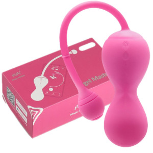 Magic Motion - Smart Kegel Master Balls Pink - Wibrujące kulki gejszy sterowane aplikacją, Różowe