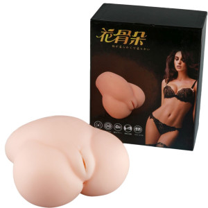 Pussy & Ass 03 - Realistyczny masturbator z cyber skóry, Cielisty