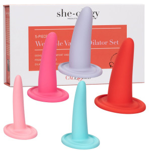 Calexotics 5pc Wearable Dilator Set - Zestaw kolorowych zatyczek analnych, Silikonowe