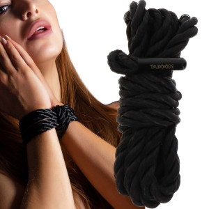 Bondage Rope 1.5 meter 7 mm - Lina do krępowania, Czarna