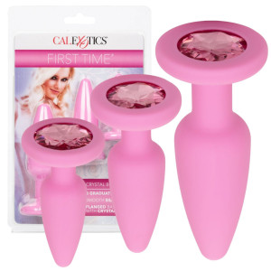 Calexotics Crystal Booty Kit - Zestaw korków analnych z diamencikami - różne rozmiary