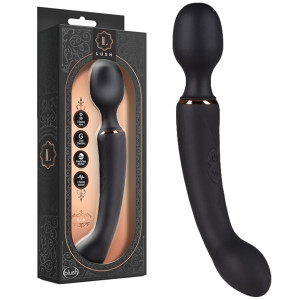 Blush LUSH GIA - Dwustronny masażer Wand, USB Czarny