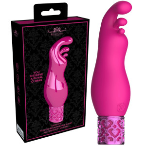 Wibrator łechtaczkowy Exquisite Bullet silikonowy różowy 12 cm dla kobiet Royal Gems