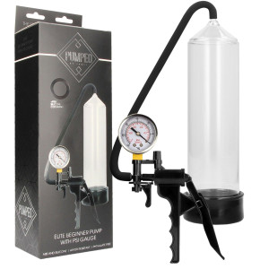 Pumped Elite Beginner Pump With PSI Gauge - Klasyczna pompka do penisa z pistoletem