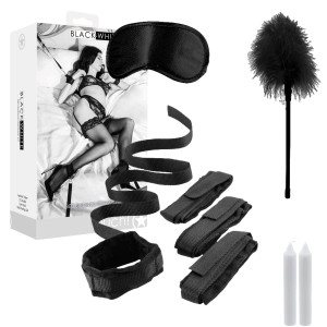 Shots Bed Bindings Restraint Kit - Zestaw BDSM do zabaw erotycznych