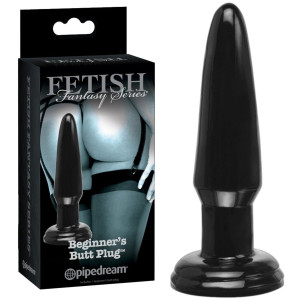 Fetish Fantasy Beginner's Butt Plug Bla - Klasyczny korek analny, Czarny