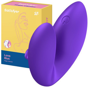 Stymulator łechtaczki na palec - Love Rio - na USB, Silikonowy Fioletowy - Satisfyer