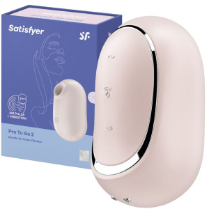 Ciśnieniowy stymulator łechtaczki - Pro To Go 2 - na USB, Silikonowy - Satisfyer