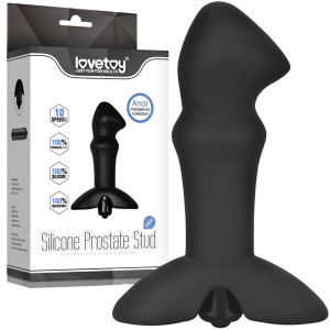 Lovetoy Anal Indulgence Collection Prostate Stud - Korek analny z profilowanym trzonem, Czarny