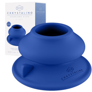 Chrystalino - Silicone Suction Cup - Przyssawka do gadżetów erotycznych, Niebieska