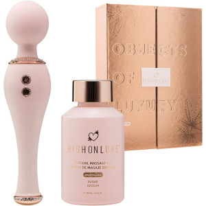 HighOnLove Hemp MOD 3 Objects Of Luxuary Gift Set - Masażer Wand w zestawie z olejkiem