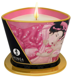 Shunga Massage Candle Roses - Zapachowa świeca do masażu 170 ml