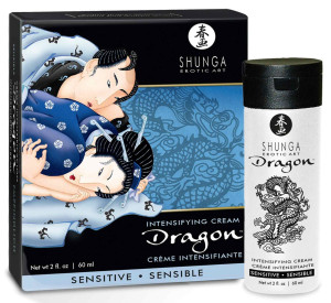 Shunga Creme Dragon Sensible - Krem do pielęgnacji penisa z efektami ciepła i zimna