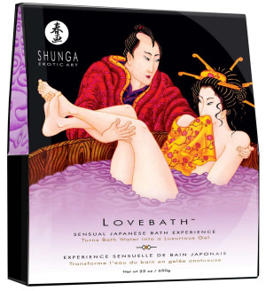 Shunga Gel Lovebath Lotus Sensuel - Żelowe zapachowe perełki do zmysłowej kąpieli - 650 g.