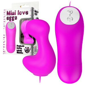 BAILE - Mini love eggs - Wibrujące jajeczko na pilota, Fioletowe