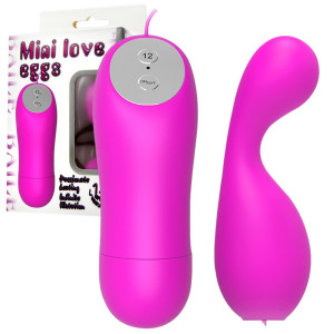 BAILE - Mini love eggs - Wibrujące jajeczko na pilota, Fioletowy