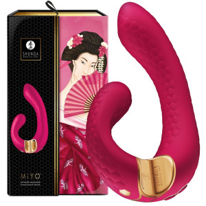Shunga MIYO Intimate Massager Raspberry - Profesjonalny stymulator łechtaczkowo-waginalny, USB