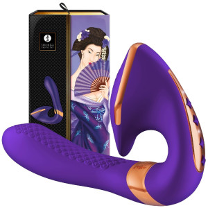 Shunga SOYO Intimate Massager Purple - Profesjonalny wibrator do stymulacji waginalno-łechtaczkowej, USB