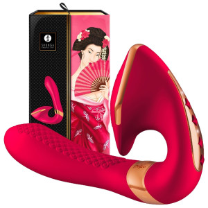 Shunga SOYO Intimate Massager Raspberry - Profesjonalny wibrator do stymulacji waginalno-łechtaczkowej, USB