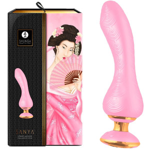 Wibrator punktu g Sanya Intimate masażer Light różowy silikonowy 18,5 cm Shunga