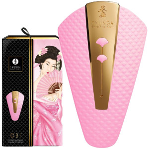 Shunga OBI Intimate Massager Light Pink - Profesjonalny stymulator łechtaczki na USB