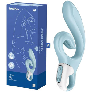 Satisfyer Love me blue - Designerski wibrator do punktu G i łechtaczki, USB