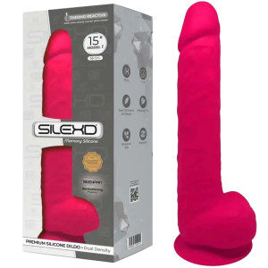 Silexd Model (15") - Realistyczne dildo z przyssawką, Różowe