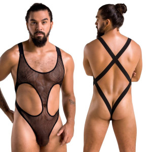 040 Body Leon black body z siateczki czarne