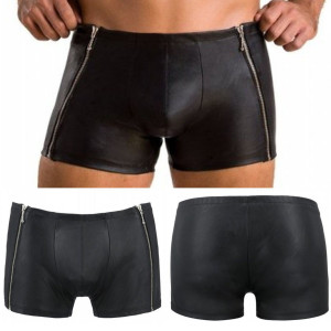 049 Short Matt black czarne bokserki męskie
