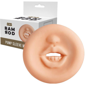 Dream TOys RAMROD PUMP SLEEVE MOUTH - Realistyczna nakładka na pompkę do penisa, TPE