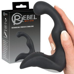 Rebel Prostate Plug - Masażer prostaty na USB, Czarny