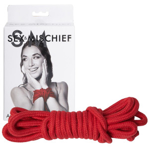 SPORTSHEETS SM AMOR ROPE - Czerwona linka do krępowania