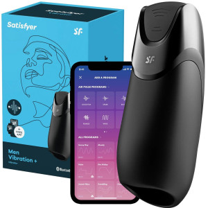 Satisfyer Men Vibration+ Connect App - Nowoczesny masturbator sterowany aplikacją, USB