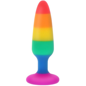 ToyJoy Twink Plug Medium - Tęczowy korek analny