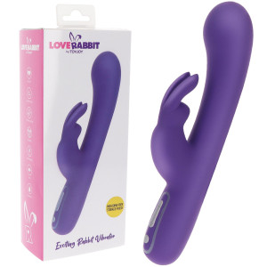 ToyJoy Rabbit Massager - Wibrator z króliczkiem na USB, Fioletowy