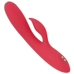 ToyJoy Intense Soft Silicone Rabbit - Wibrator z króliczkiem, USB Czerwony