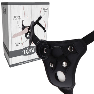 Get Real Strap-On Pleasure Harness - Uprząż do Strap-On, Czarna